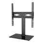 Edm Soporte TV Sobremesa Negro para TV de 26-55 Pulgadas, 30 kg, VESA 400x400, 40x26x68.5 cm
