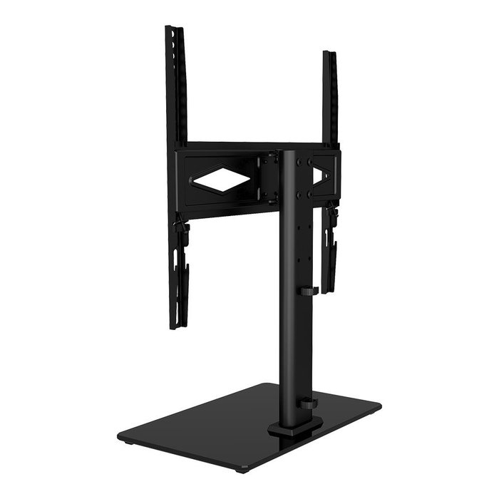 Edm Soporte TV Sobremesa Negro para TV de 26-55 Pulgadas, 30 kg, VESA 400x400, 40x26x68.5 cm