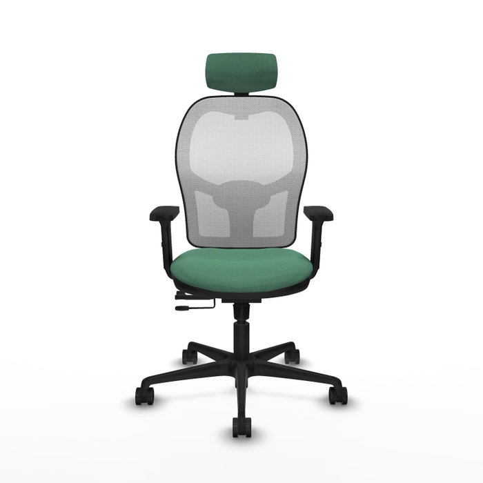 PIQUERAS Y CRESPO Silla de oficina Jorquera Verde esmeralda y Blanco