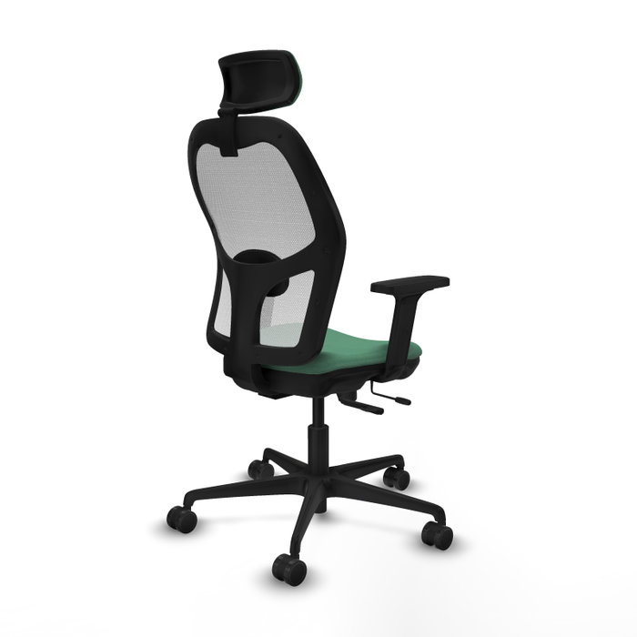 PIQUERAS Y CRESPO Silla de oficina Jorquera Verde esmeralda y Blanco