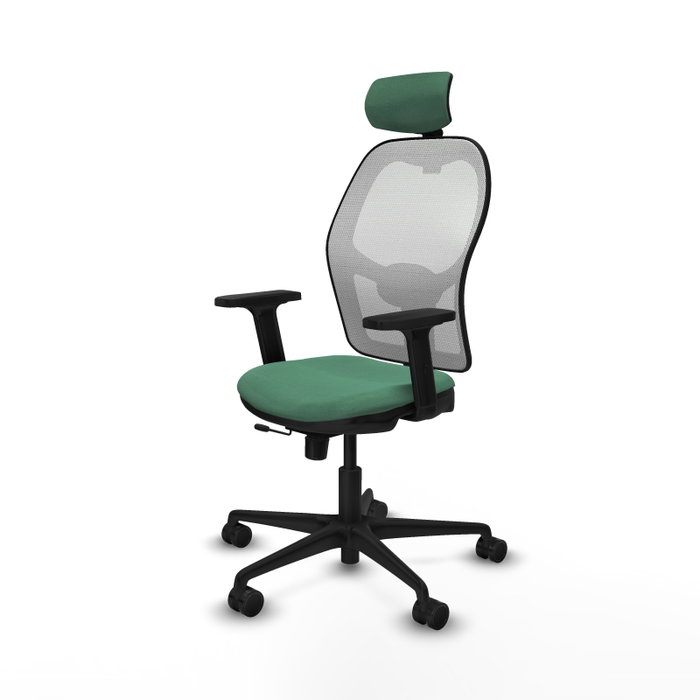 PIQUERAS Y CRESPO Silla de oficina Jorquera Verde esmeralda y Blanco