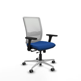PIQUERAS Y CRESPO Silla de oficina Haches Azul y Blanco
