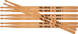 Vic Firth Baquetas American Classic Terra 5B (Pack 4)