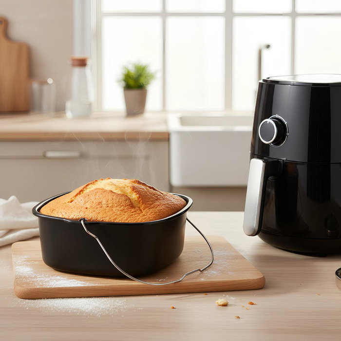 Molde Acero con Asa Metal Ideal Airfry Pyrex® 22x21x7,5 cm Molde Acero con Asa Metal Ideal Airfry Pyrex® 22x21x7,5 cm