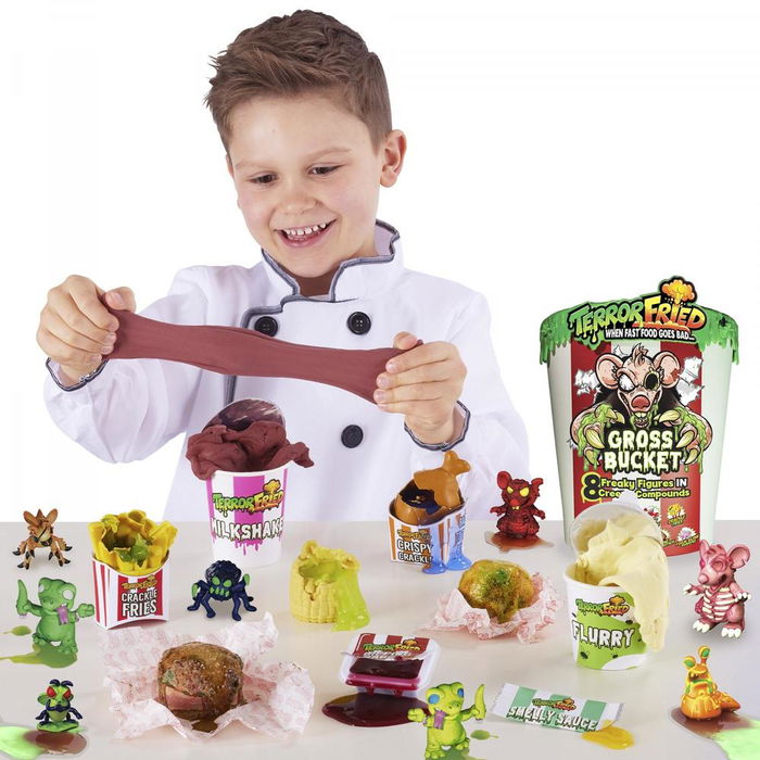 Bandai Terror Fried Super Cubo - Juguete de Figuras Espeluznantes Aplastables, para Mayores de 5 Años