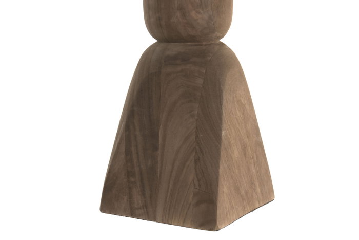 DKD Home Decor Lámpara de sobremesa Mango y Lino Natural