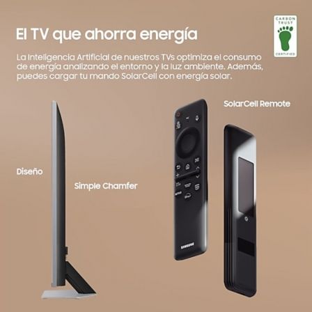 Samsung TQ55Q80DATXXC Televisor QLED 55" 4K Ultra HD Smart TV Q80D 2024 Procesador NQ4 AI Gen2, Direct Full Array, 100Hz, Dolby Atmos, FreeSync