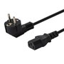 SAVIO Cable de alimentación H03VV-F 3x0,75mm2 1,8m negro