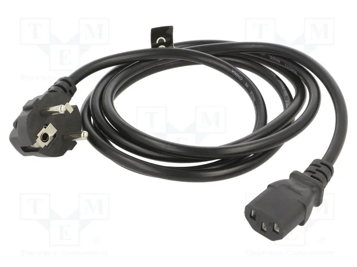 SAVIO Cable de alimentación H03VV-F 3x0,75mm2 1,8m negro SAVIO Cable de alimentación H03VV-F 3x0,75mm2 1,8m negro