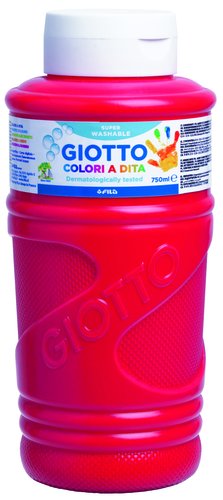 Giotto Pintura de Dedos Rojo 750 ml Giotto Pintura de Dedos Rojo 750 ml