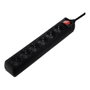 Hama Regleta con interruptor 6 salidas AC 5 m Negro