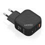 Aisens Cargador GaN 65W con 2xUSB-C y 1xUSB-A Negro
