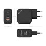 Aisens Cargador GaN 65W con 2xUSB-C y 1xUSB-A Negro