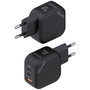 Aisens Cargador GaN 65W con 2xUSB-C y 1xUSB-A Negro