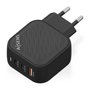 Aisens Cargador GaN 65W con 2xUSB-C y 1xUSB-A Negro