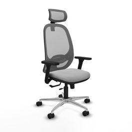 PIQUERAS Y CRESPO Silla de oficina Cilanco Gris con mecanismo Sincro/Traslack
