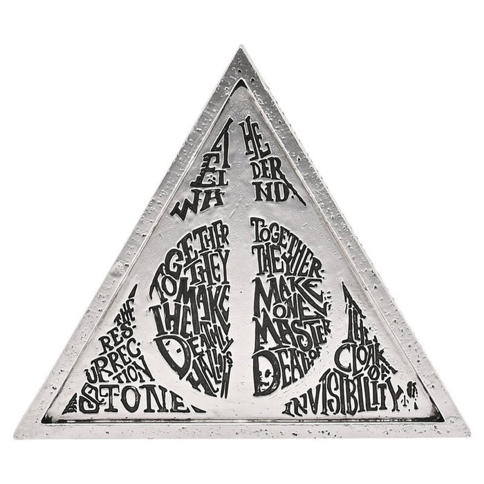 WIDDOP & CO Reliquias de la Muerte Harry Potter - Placa decorativa coleccionable en resina con acabado brillante WIDDOP & CO Reliquias de la Muerte Harry Potter - Placa decorativa coleccionable en resina con acabado brillante