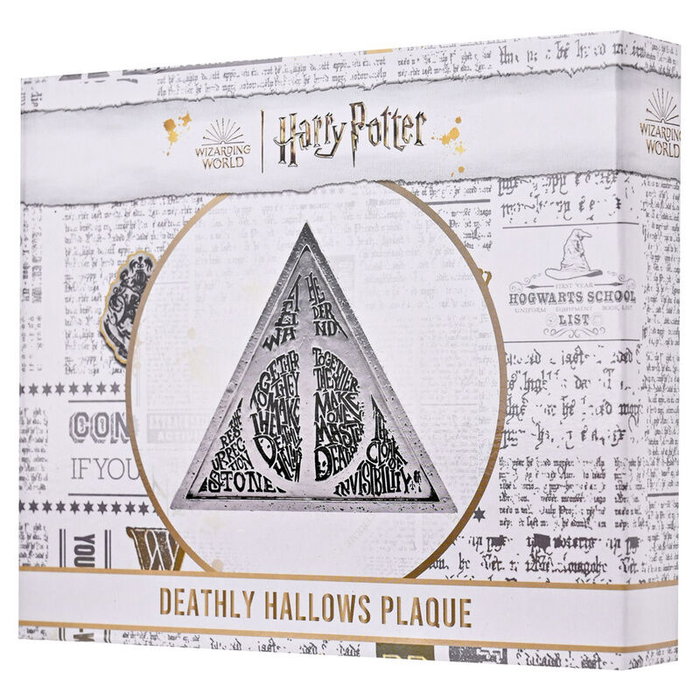 WIDDOP & CO Reliquias de la Muerte Harry Potter - Placa decorativa coleccionable en resina con acabado brillante WIDDOP & CO Reliquias de la Muerte Harry Potter - Placa decorativa coleccionable en resina con acabado brillante