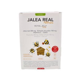 Bipole Jalea Real Fresca Infantil 20Amp. con Vitamina C para Niños, Sabor Fresa