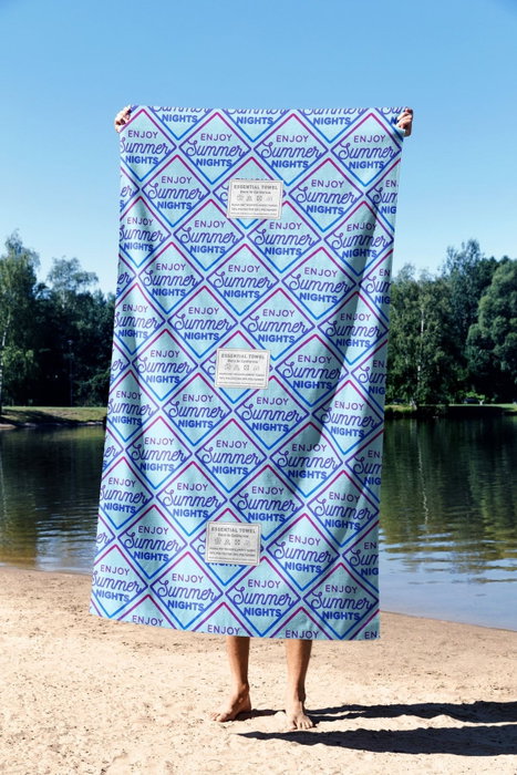 Mijölnir Toalla de Playa Enjoy Summer Night 70 - Multicolor 70 x 130 cm - 70% Poliéster, 30% Poliamida
