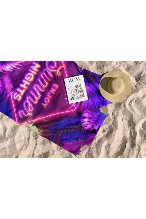 Mijölnir Toalla de Playa Enjoy Summer Night 70 - Multicolor 70 x 130 cm - 70% Poliéster, 30% Poliamida