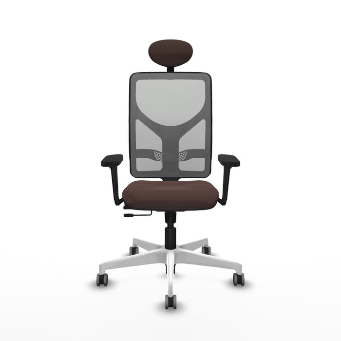 PIQUERAS Y CRESPO Silla de oficina Motilla con mecanismo Sincro/Traslack Marrón y Gris PIQUERAS Y CRESPO Silla de oficina Motilla con mecanismo Sincro/Traslack Marrón y Gris