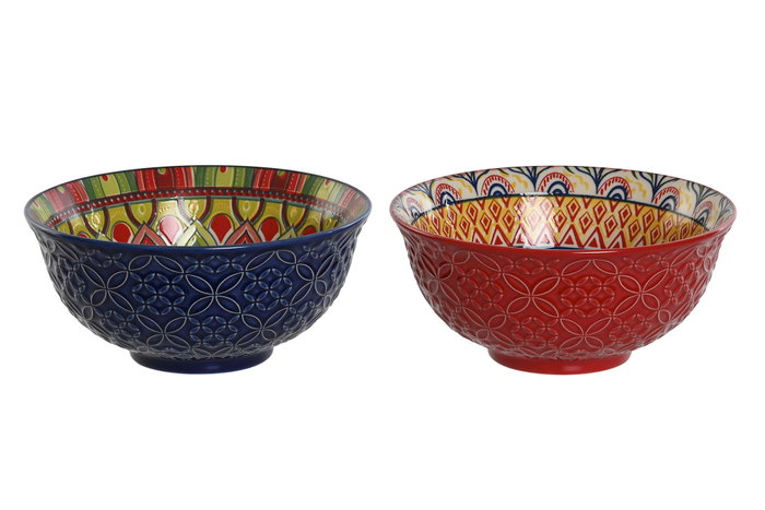 DKD Home Decor Bol de Gres Mandala23 Multicolor DKD Home Decor Bol de Gres Mandala23 Multicolor