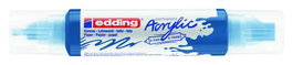 Marcador Acrylic Edding 5400 3D Doble Punta (2-3/5-10 Mm) Azul Genciana (Set de 5)