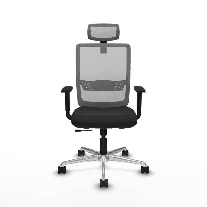 PIQUERAS Y CRESPO Silla de oficina Haches Negro/Gris