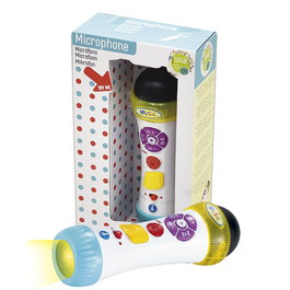 Tachan Micrófono Musical con Grabación LS7810 Tachan para Niños, Efectos, Melodías y Luces - +18 Meses