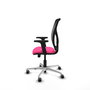 PIQUERAS Y CRESPO Silla de oficina Motilla Rosa y Negro con mecanismo Sincro/Traslack