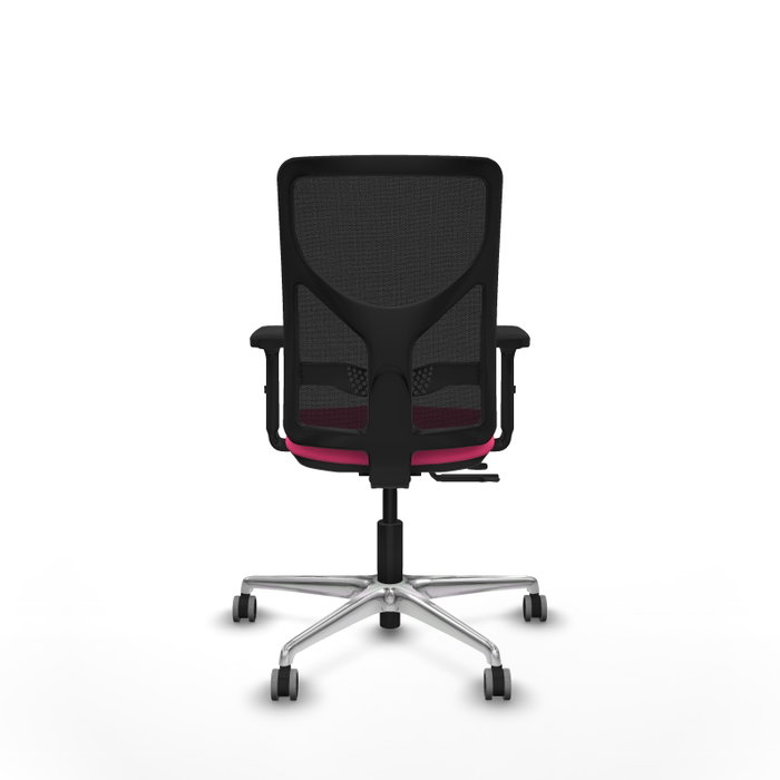 PIQUERAS Y CRESPO Silla de oficina Motilla Rosa y Negro con mecanismo Sincro/Traslack