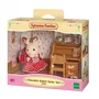 Sylvanian Families 5016 Set Oficina con Niña Conejo Incluye Escritorio, Silla, Figura Conejito Chocolate y Accesorios para Niños a Partir de 4 Años