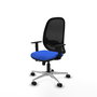 PIQUERAS Y CRESPO Silla de oficina Cilanco con mecanismo Sincro/Traslack, Azul y Negro