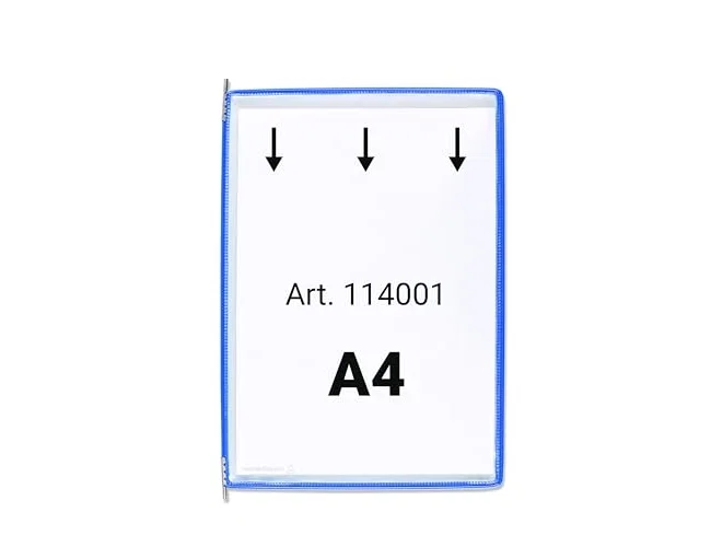 Djois Funda para portacatalogo DIN A4 color azul, pack de 10 unidades