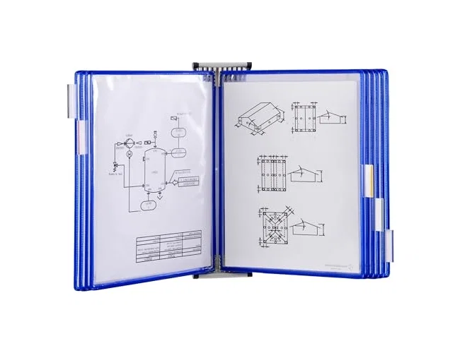 Djois Funda para portacatalogo DIN A4 color azul, pack de 10 unidades