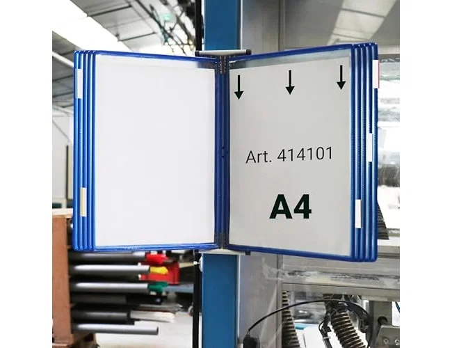 Djois Funda para portacatalogo DIN A4 color azul, pack de 10 unidades