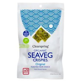 CLEARSPRING Alga Nori Tostada Multipack Snack 5uds x 4gr Vegano Sin Gluten