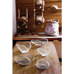 Alessi ACO02 TRINITY Cesto Acero Inoxidable 18/10 Diseño Adam Cornish 26cm