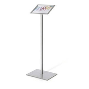 PLANNING Atril A4 - Atril de Acero Inoxidable, Abatible, para Formato A4, 110x40x30 cm