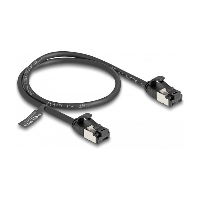 DeLOCK Cable Ethernet Cat.8.1 RJ45 Macho a Macho 0,5 m Negro