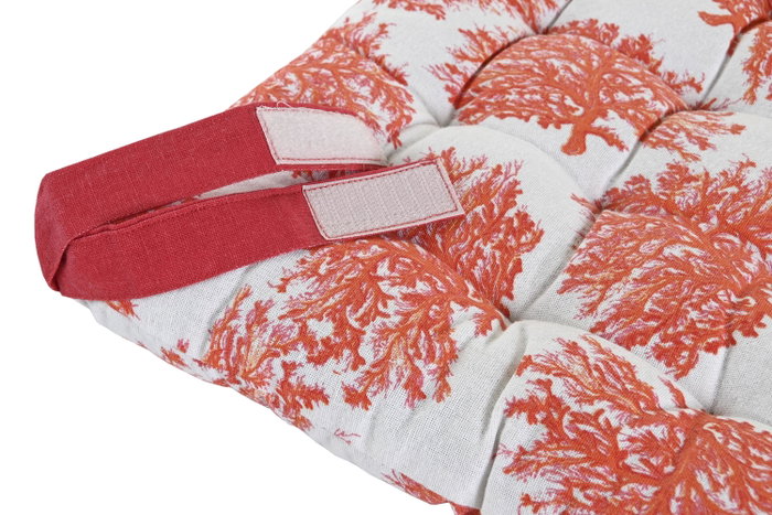 DKD Home Decor Cojin Coral 22 Atlantico Azul Fucsia Poliester Algodon 40x40x4 cm (4 Unidades)