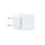 Coolbox Cargador GaN 35W con 2 Puertos USB-C Blanco