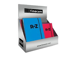 Indice Finocam Espiral A-Z Expositor De 17 3X 8511560 10X15 Negro 2X 8511598 10X15 Magenta 3X 8511510 10X15 Azul 3X 8511660 A5 Negro 3X 8511698 A5 Magenta 3X 8511610 A5 Azul