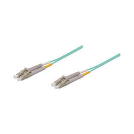 GoodConnections OM3 Fibra Óptica Patch Cable LC-LC Multimodo 50/125 10 Metros Azul LSZH - Full Duplex