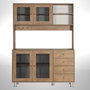 Hanah Home Grano 140 Armario Multiusos Roble Caucásico 140x187x40 cm Aglomerado