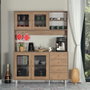 Hanah Home Grano 140 Armario Multiusos Roble Caucásico 140x187x40 cm Aglomerado