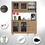 Hanah Home Grano 140 Armario Multiusos Roble Caucásico 140x187x40 cm Aglomerado