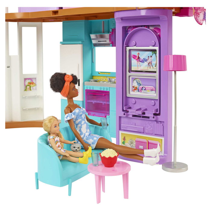 Mattel Barbie HCD50 Casa de Muñecas de Juguete de Plástico Multicolor 2 Plantas - Recomendado para niños de 3 a 12 años - Montaje Requerido Mattel Barbie HCD50 Casa de Muñecas de Juguete de Plástico Multicolor 2 Plantas - Recomendado para niños de 3 a 12 años - Montaje Requerido