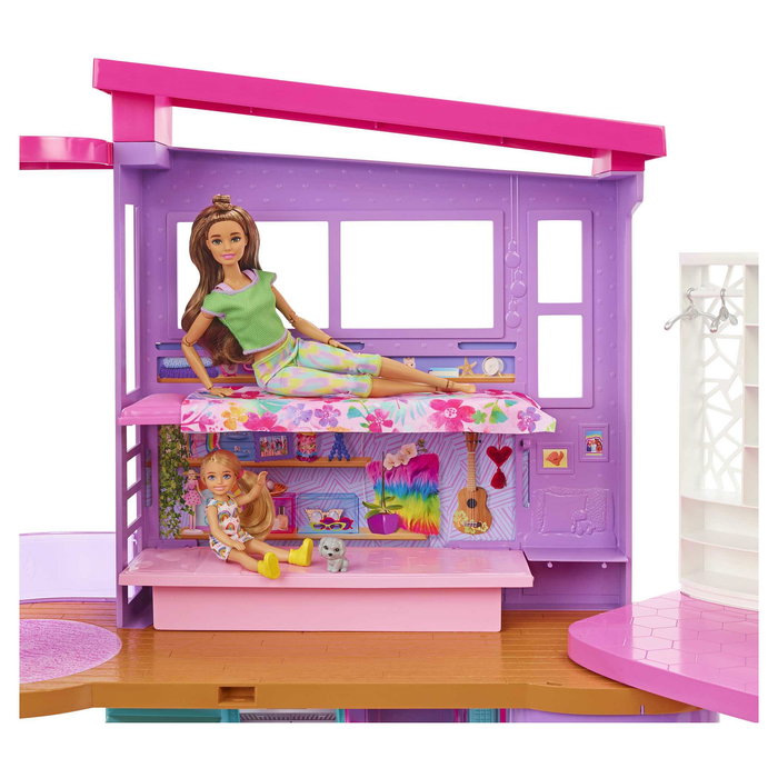 Mattel Barbie HCD50 Casa de Muñecas de Juguete de Plástico Multicolor 2 Plantas - Recomendado para niños de 3 a 12 años - Montaje Requerido Mattel Barbie HCD50 Casa de Muñecas de Juguete de Plástico Multicolor 2 Plantas - Recomendado para niños de 3 a 12 años - Montaje Requerido